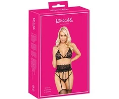 Suspender Set juodas L/XL