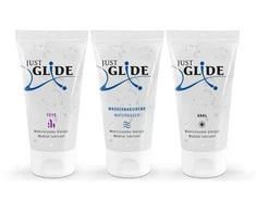 Just Glide Vandens pagrindo lubrikantų rinkinys (3 x 50 ml)
