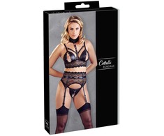 Cottelli Bondage Bra Suspender Set XL