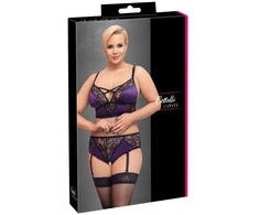 Cottelli Curves BH Set violetinė/black4XL