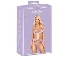 seksualus 2 dalių komplektas Bra Set Embroidery L/XL