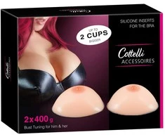 Cottelli Accessoires Silicone Breasts 400g silikoninės pagalvėlės liemenėlei