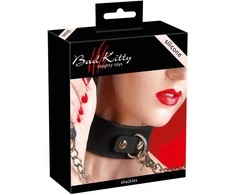 Bad Kitty Collar Silikono apykaklė su pavadėliu