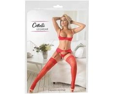 Cottelli Legwear Raudonos kojinės 2