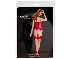 Cottelli Legwear Stockings skin/red 5