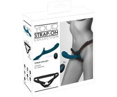 Blue Mėlyna Your Strap-On RC vibratorius Mėlyna
