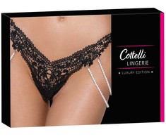 Cottelli String with Pearl Chains S/M