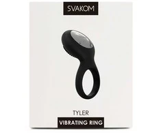 Svakom - Tyler Vibrating Ring Juodas