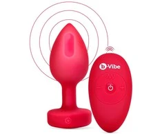B Vibe Vibruojantis širdies kištukas M/L Raudonas