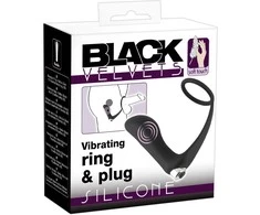 Black Velvets BV Vibrating ring &amp; plug