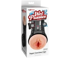 Pipedream PDX EXTREME WET PUSSIES – ITIN SOCLŪS, ŠVIESŪS LŪPŲ PLASTIKAS
