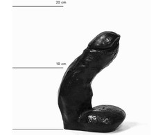 All Black All Juodas AB41 Compact Model Anatomical Intimate Device 15 cm Juodas