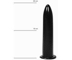 All Black All Juodas 20 cm Intimate Model - Flexible Smooth Surface, Juodas
