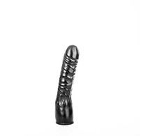 All Black All Juodas Ergonomic Intimate Machine 20cm Juodas Anatomical Model