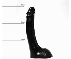 All Black All Juodas 0559 Premium Flexible Model 29 cm - Juodas, Soft Material
