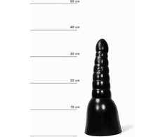 All Black All Juodas 13/34 cm Intimate Model with Textured Grooves, Juodas