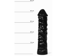 All Black All Juodas Model 059 - Anatomically Shaped Intimate Device, 31 cm, Juodas