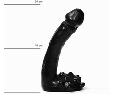All Black All Juodas 066 Intimate Stimulation Model - 19 cm, Juodas, Slim Design