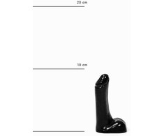 All Black All Juodas AB72 Compact Intimate Priedas 9 cm Juodas Silicone