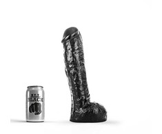 All Black All Juodas Model 11 Intimate Silicone System 29 cm - Anatomical Shaft