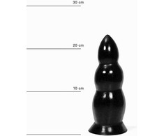 All Black All Juodas Model 5509 Intimate Plug 23 cm - Flexible Juodas Design