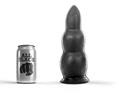 All Black All Juodas Model 5509 Intimate Plug 23 cm - Flexible Juodas Design