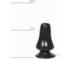 All Black All Juodas Model 05 Intimate Plug 12 cm - Compact, Wide Design
