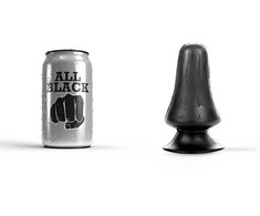 All Black All Juodas Model 05 Intimate Plug 12 cm - Compact, Wide Design