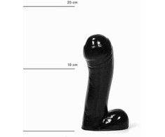 All Black All Juodas Intimate Model Juodas 15 cm - Compact Anatomical Design