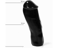 All Black All Juodas Model 5608 20 cm Anatomical Intimate Device - Juodas