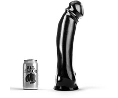 All Black ALL Juodas Model 33 cm Intimate System - Juodas PVC, Large Size