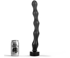 All Black All Juodas Model 16 Intimate Wand - 41 cm, Flexible Surface Design