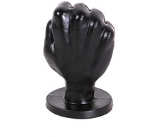 All Black All Juodas AB44 Intimate Plug 13 cm, Anatomical PVC, Juodas Finish