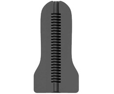 All Black All Juodas Loop Model 2 Intimate Machine - 17 cm, Phthalate-Free, Juodas