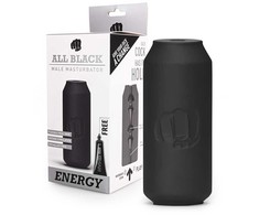 All Black All Juodas Energy Intimate Device Juodas 17 cm Ergonomic Grip