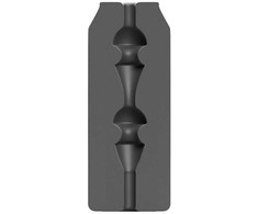 All Black All Juodas Energy Intimate Device Juodas 17 cm Ergonomic Grip