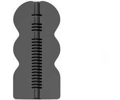 All Black All Juodas Pookie Intimate Machine 17cm, Artistic Design, Juodas