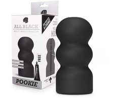 All Black All Juodas Pookie Intimate Machine 17cm, Artistic Design, Juodas