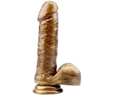 Darkmuscle Dildo realistinis varpos sėklidės siurbtukas 19 cm