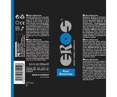 Eros Classic Line EROS Aqua Sensations Vanduo-Based Lubricant 250ml - Long-Lasting Formula