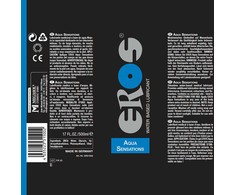 Eros Classic Line EROS Aqua Sensations Vanduo-Based Lubricant 500ml - Long-Lasting, Odorless Formula