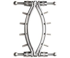 Kiotos Bdsm Master Series Spread 'Em Poker Adjustable Stainless Steel Intimate Clamp