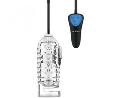 XR Brands Mini Handheld Intimate Machine Juodas - 3 Speed, Vibrating, Portable