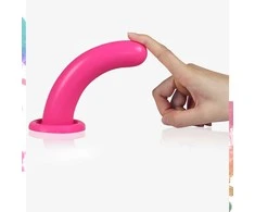 Lovetoy Silicone dildo, skirta analiniam seksui su dirželiu rožinė