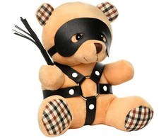 Xr Brands Oranžinis Master Series Burnt Oranžinis Bondage Bear Plush Toy 23cm
