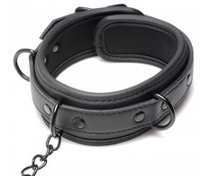 XR Brands Collared Temptress Adjustable Neoprene Collar with Chains