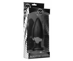 Xr Brands Master Series Colossus XXL Silicone Plug with Suction Base Juodas