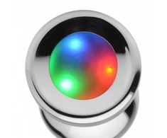 Xr Brands Light Up Small Plug - Metal Intimate Priedas with LED apšvietimas