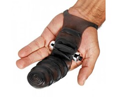 Xr Brands Bang Bang L Vibrating Glove - Atsparus vandeniui Textured Stimulation System