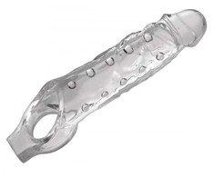 XR Brands Clearly Ample Intimate Extension Sleeve Transparent 16 cm